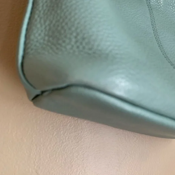 Hobo Teal Pier Leather Purse Small Crossbody Lightweight Bag Adjustable Strap - Picture 5 of 14